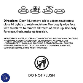 maker explorador wipe in use removing mascara demonstrating effective makeup removal benefit