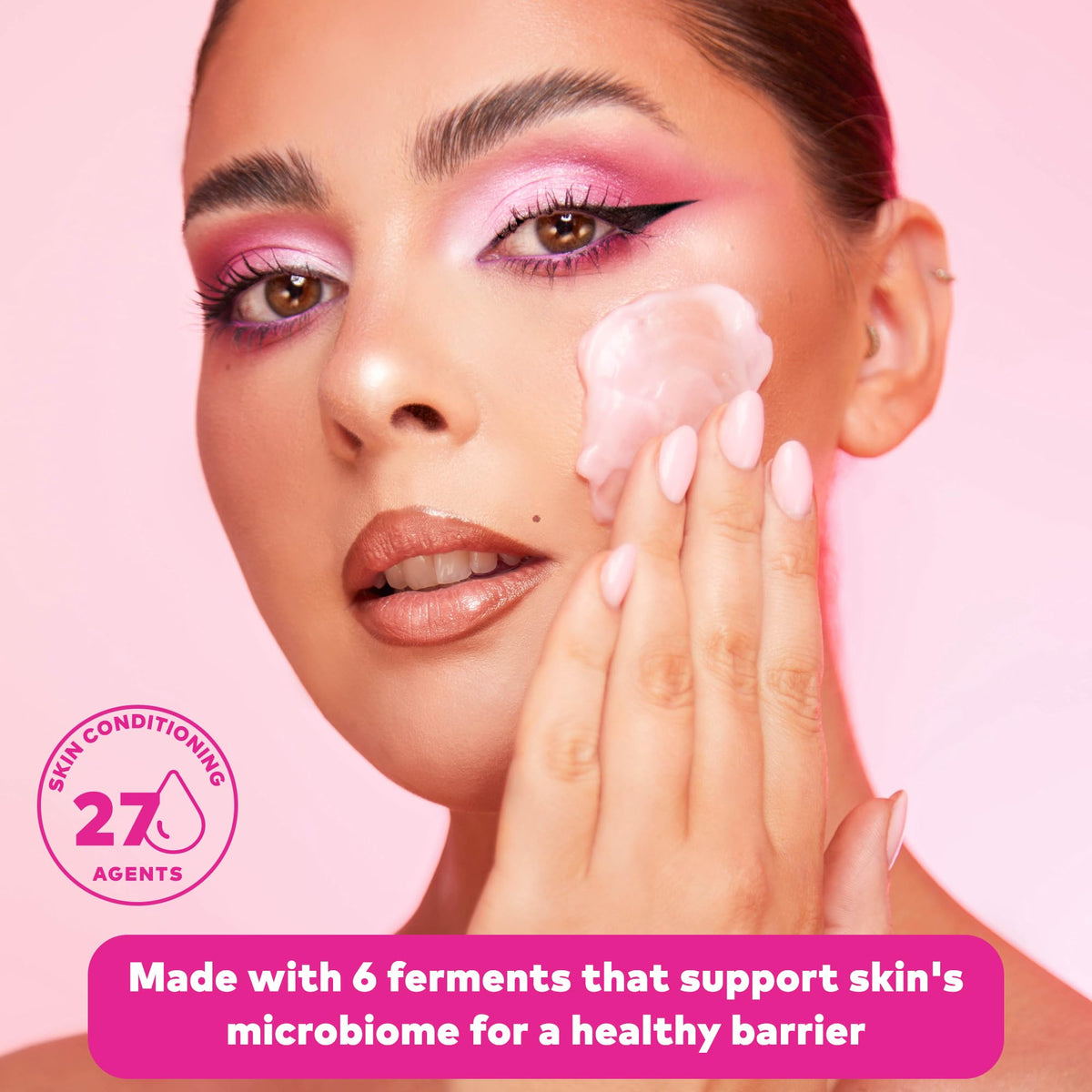 MakeUp Eraser on bathroom vanity staged for nightly routine promoting hydrated skin