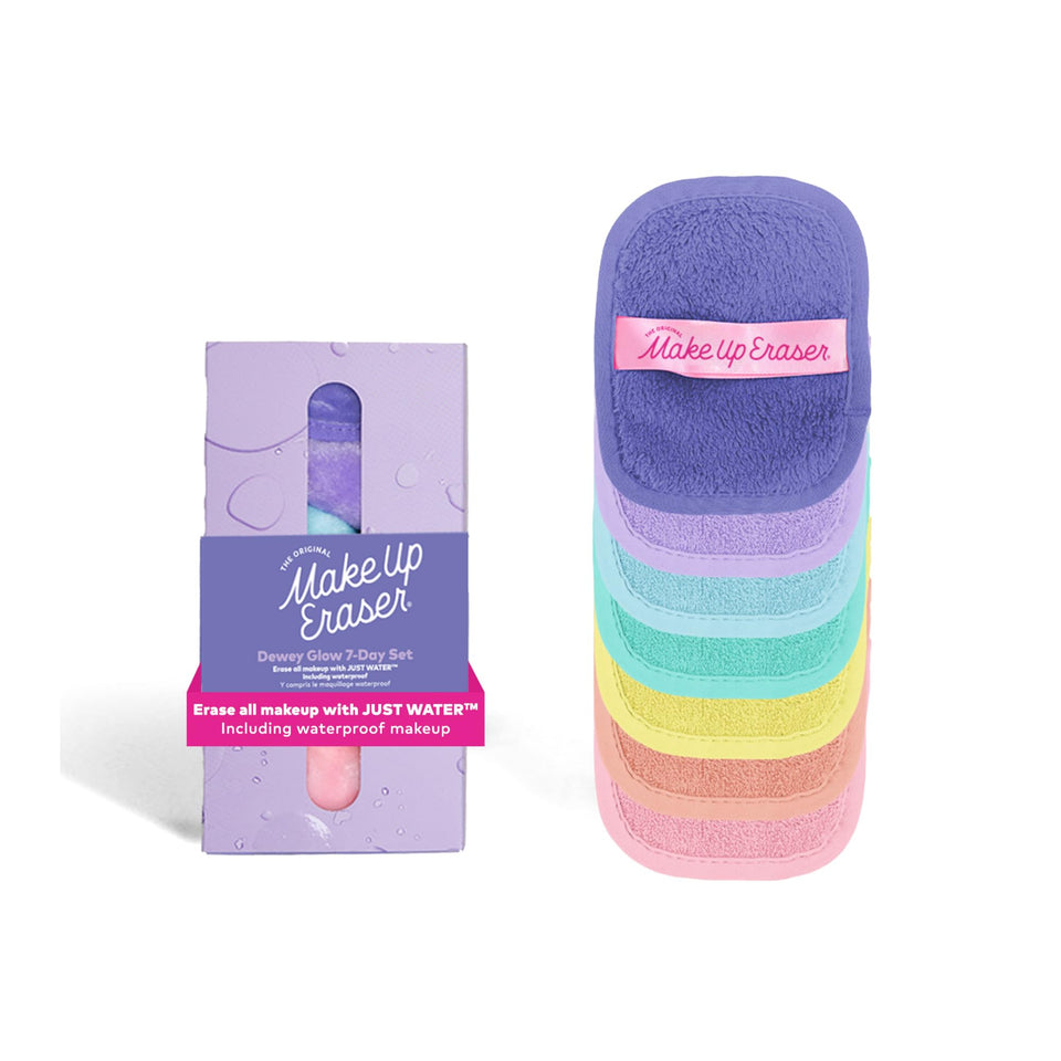 MakeUp Eraser front packaging showing 7-count set and sustainable benefit