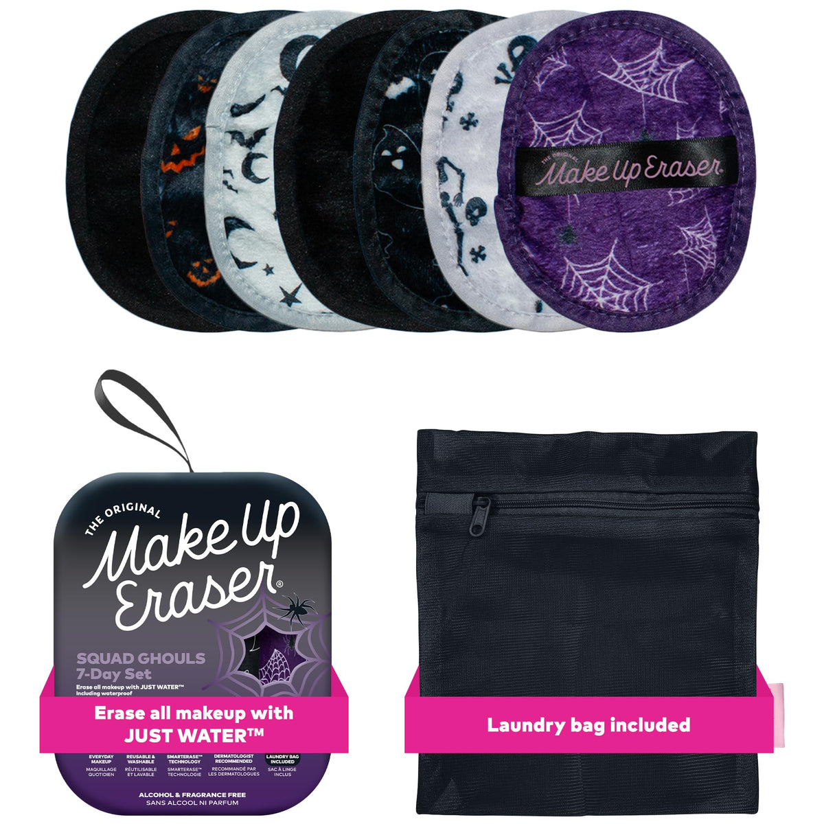 MakeUp Eraser front packaging showing Squad Ghouls design and easy-water removal