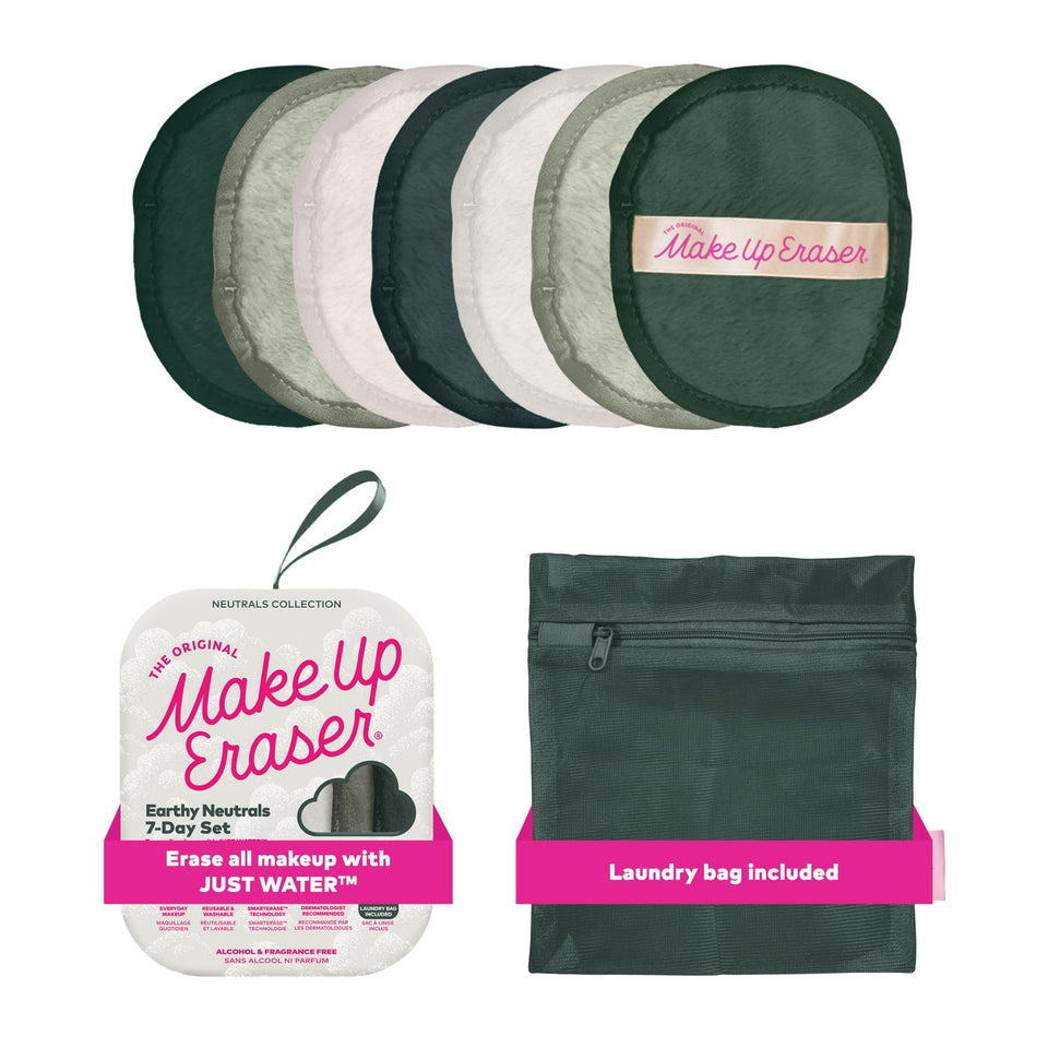 MakeUp Eraser front packaging showing neutral color and compact set benefits