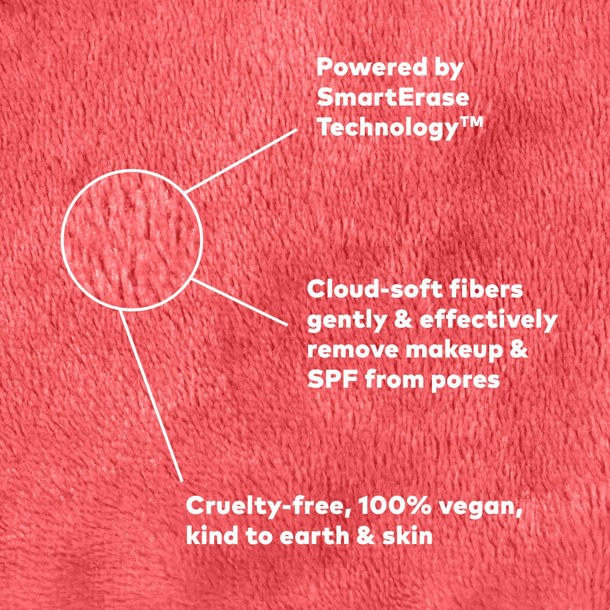 MakeUp Eraser held in hand to show size and portability by MakeUp Eraser brand