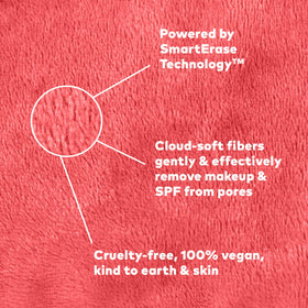 MakeUp Eraser held in hand to show size and portability by MakeUp Eraser brand