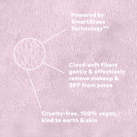MakeUp Eraser used removing waterproof mascara at eyes for easy cleanup