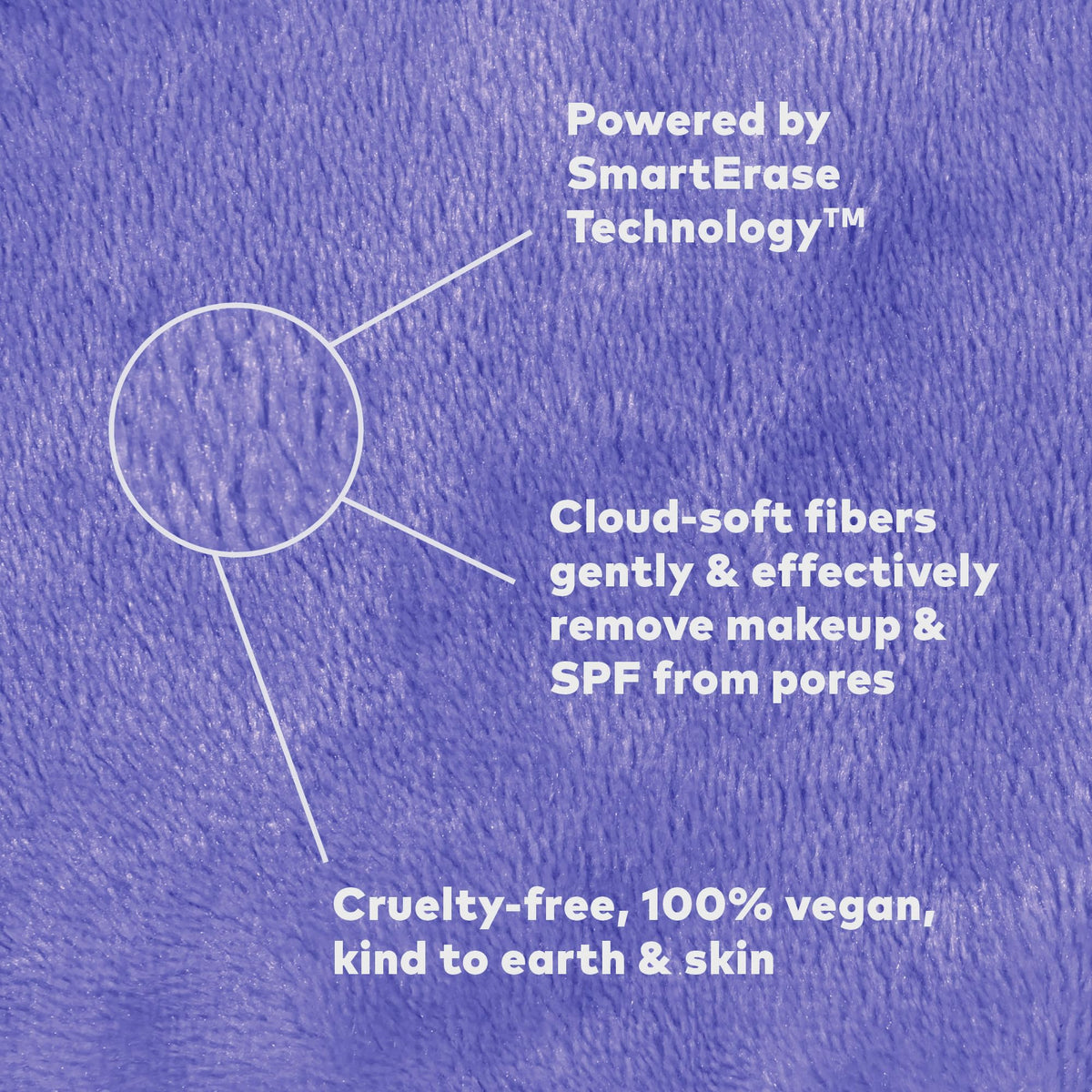 MakeUp Eraser in use removing waterproof mascara with gentle effectiveness