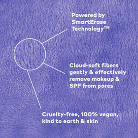 MakeUp Eraser in use removing waterproof mascara with gentle effectiveness