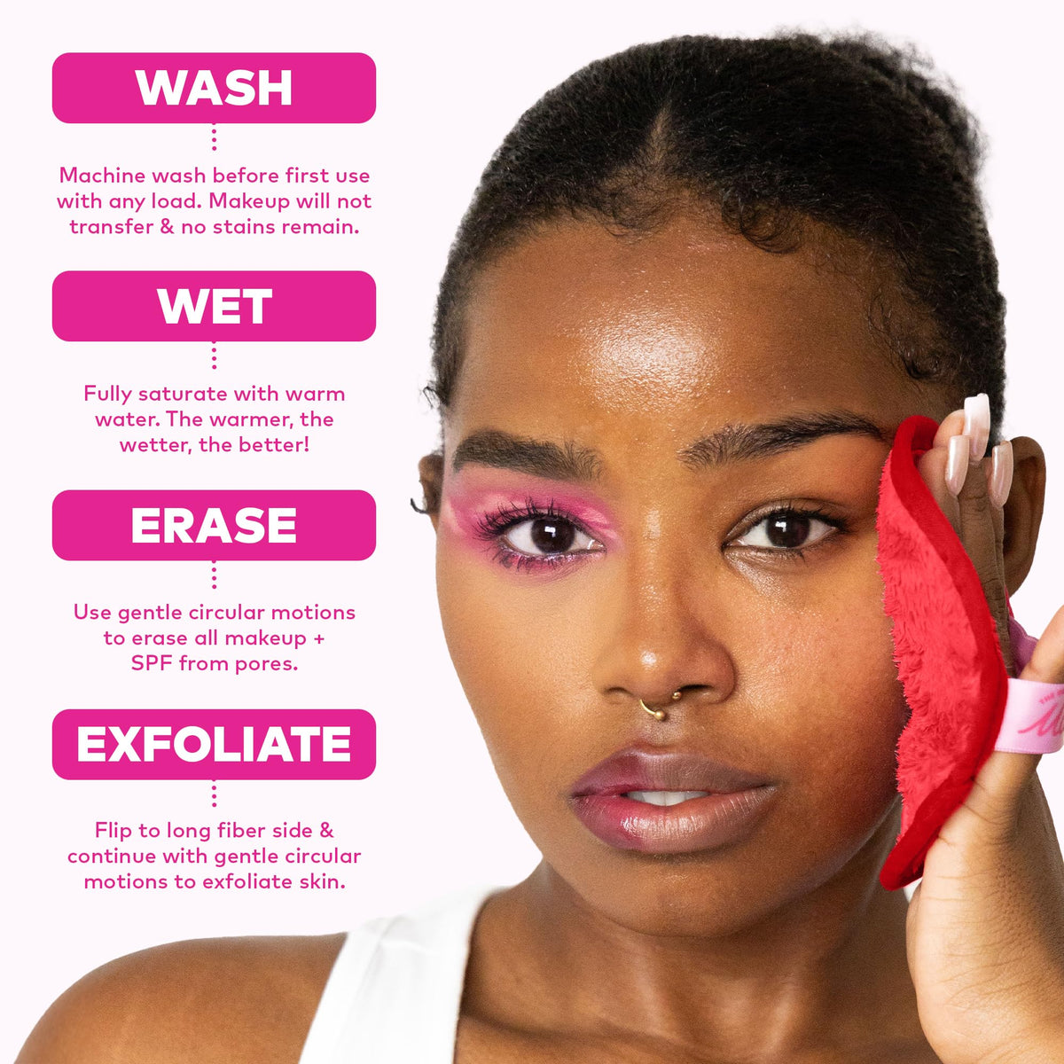 MakeUp Eraser on bathroom counter in lifestyle scene highlighting daily routine convenience