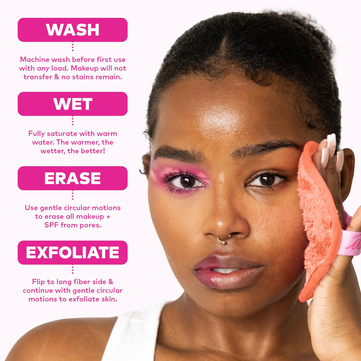 MakeUp Eraser set on vanity highlighting eco-friendly routine and style