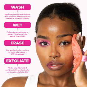 MakeUp Eraser set on vanity highlighting eco-friendly routine and style