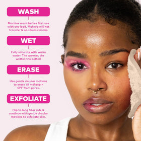 MakeUp Eraser on bathroom vanity showing daily routine convenience