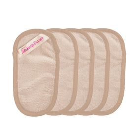 MakeUp Eraser front packaging showing 5-count Sweet Cream and compact size benefit