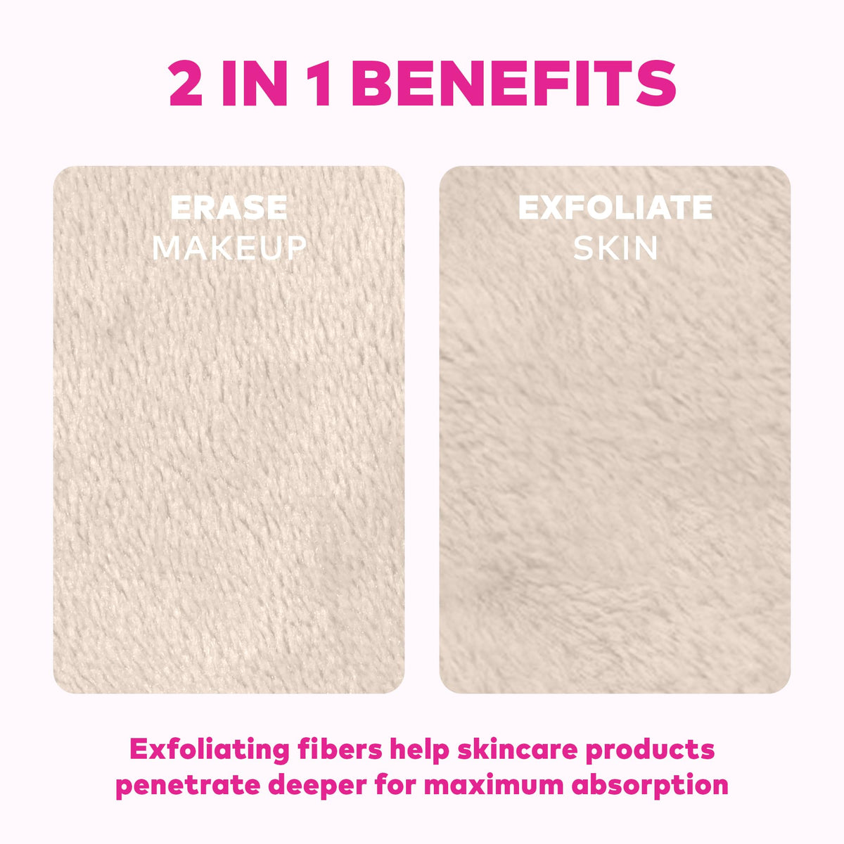 MakeUp Eraser folded after wash demonstrating machine-washable durability