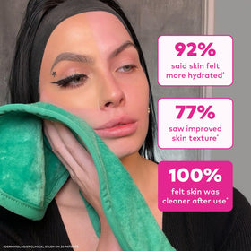 MakeUp Eraser held in hand to show full-size scale and portability