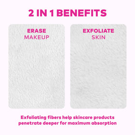 MakeUp Eraser held in hand to show size and travel-friendly convenience