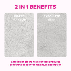 MakeUp Eraser seven-day set laid flat conveying reusable, organized routine