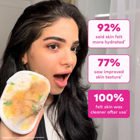 MakeUp Eraser held in hand showing compact size and travel-friendly benefit