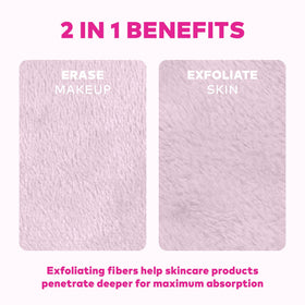 MakeUp Eraser wash-care tag and label for machine-wash and dry instructions