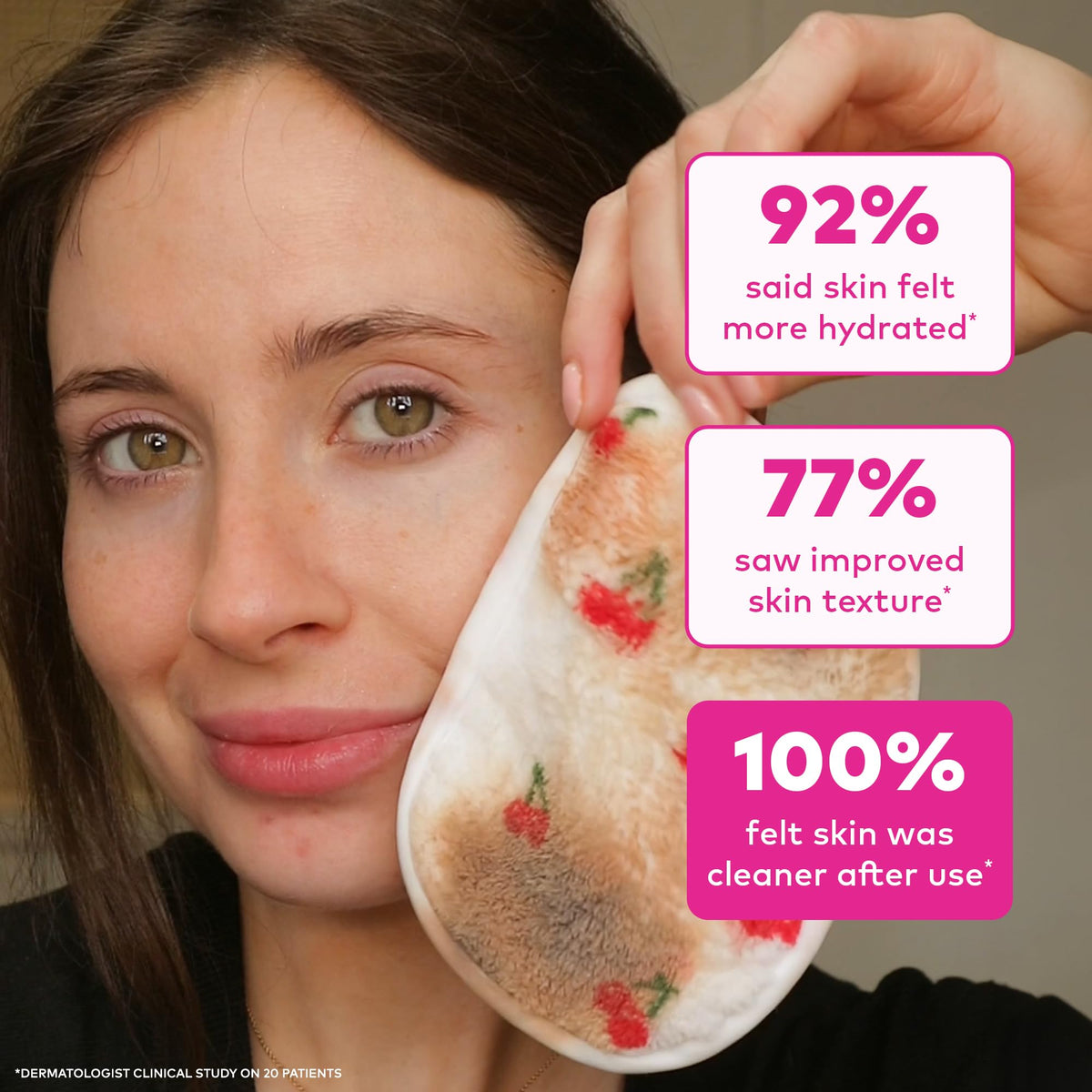 MakeUp Eraser seven pads layout for weekly rotation and reduced waste