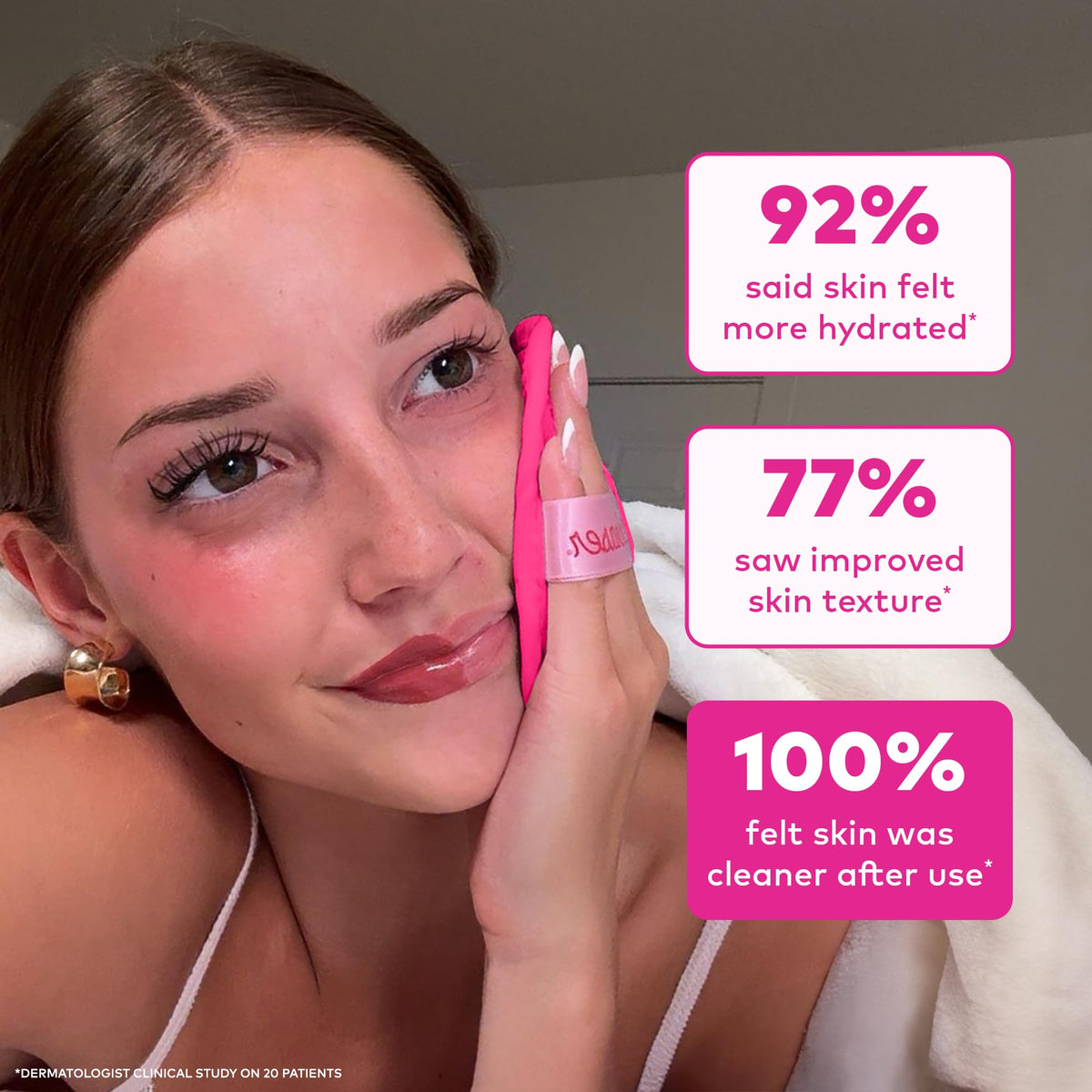 MakeUp Eraser wet cloth removing waterproof mascara with no cleanser