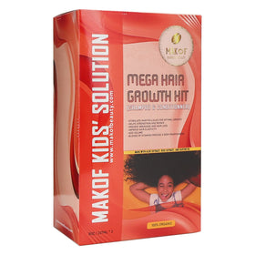 MAKOF BEAUTY bottle label close-up highlighting natural ingredient list and safety features