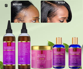 MAKOF BEAUTY applying oil to edges for targeted strengthening