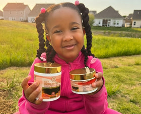 MAKOF BEAUTY family using product in morning routine showing fuss-free styling benefit