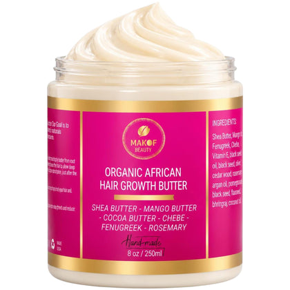 MAKOF BEAUTY jar front view showing clean packaging and clear product name