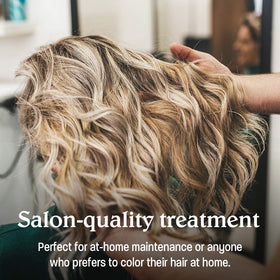 malibu c side-by-side before and after showing reduced brass and brighter blonde benefit
