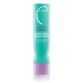 Malibu C front packaging of conditioner showing product and benefits