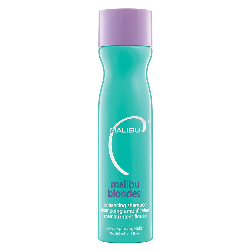 Malibu C front bottle showing product for brightening blonde hair
