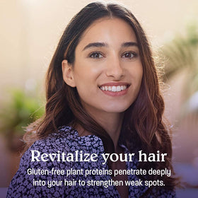 Malibu C applied to wet hair in hand demonstrating easy spread and detangling benefit