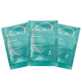 Malibu C packet front packaging showing single-use remedy and convenience
