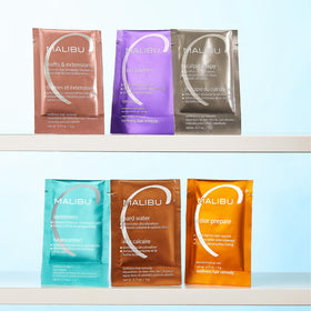 Malibu C packet label and ingredients list for transparency and trust