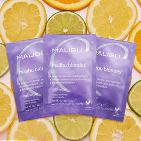 malibu c opened packet showing fine powder texture and easy single-use portioning benefit