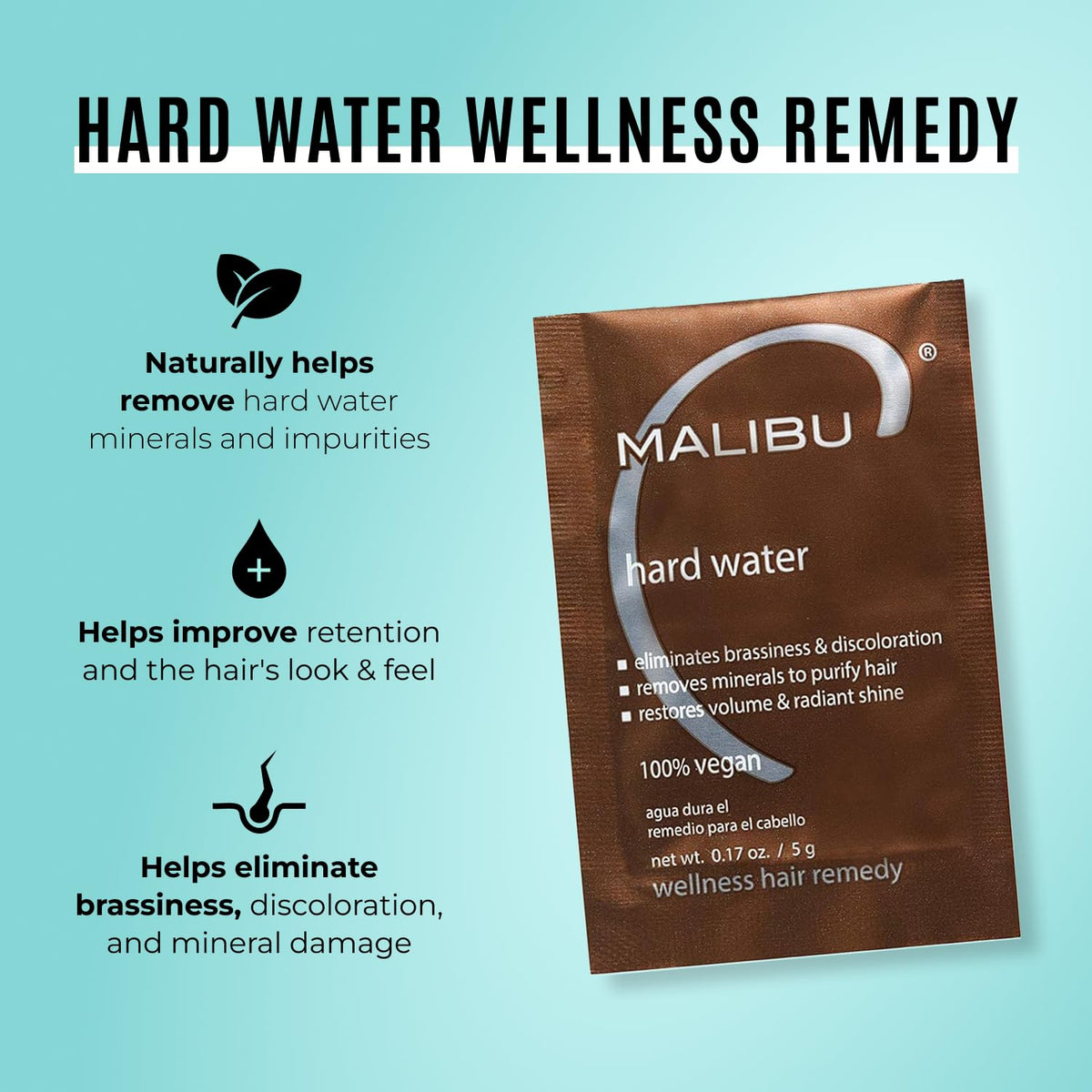 Malibu C powder close-up texture highlighting dissolvable vitamin C complex