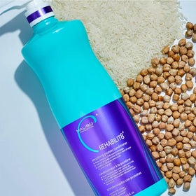 Malibu C packet spread demonstrating convenient travel-sized protein treatment