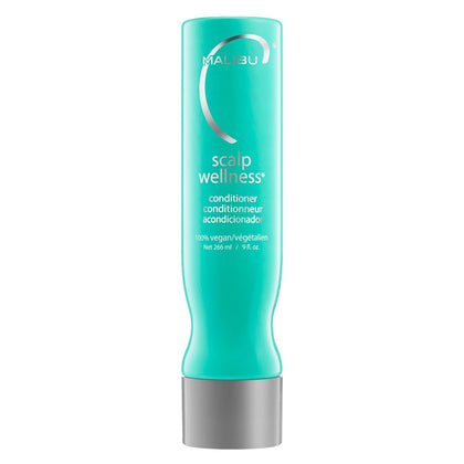 Malibu C front packaging showing bottle and calming design for scalp health