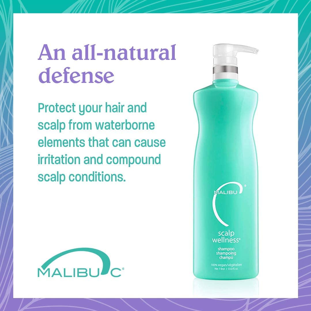 Malibu C menthol and spearmint ingredients highlighting cooling scalp relief