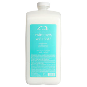 Malibu C front label of Swimmers Wellness conditioner showing product name and size