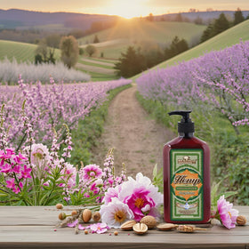 Malibu Hemp bottle on bath counter suggesting daily routine use
