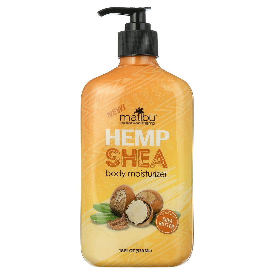 Malibu Hemp front packaging showing vanilla amber scent and benefits