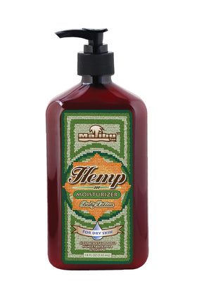 Malibu Hemp front packaging showing 18 fl oz bottle and benefits