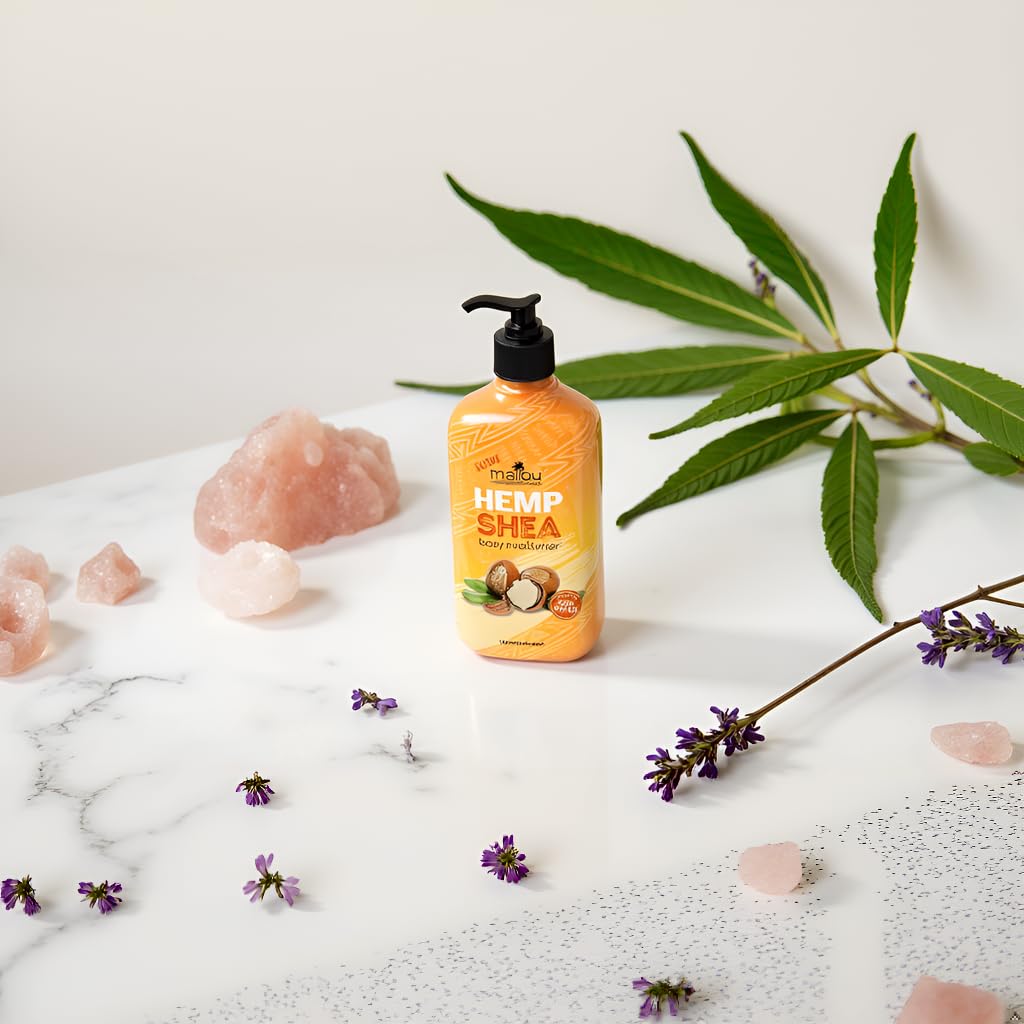 Malibu Hemp moisturizer spread on forearm demonstrating smooth hydration