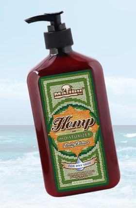 Malibu Tan lotion texture on hand highlighting fast-absorbing creamy hydration