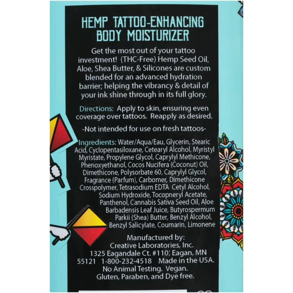 MalibuHemp Tan lotion texture swatch showing creamy, non-greasy finish