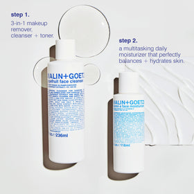 MALIN+GOETZ jar next to ruler showing 8.5 fl oz scale