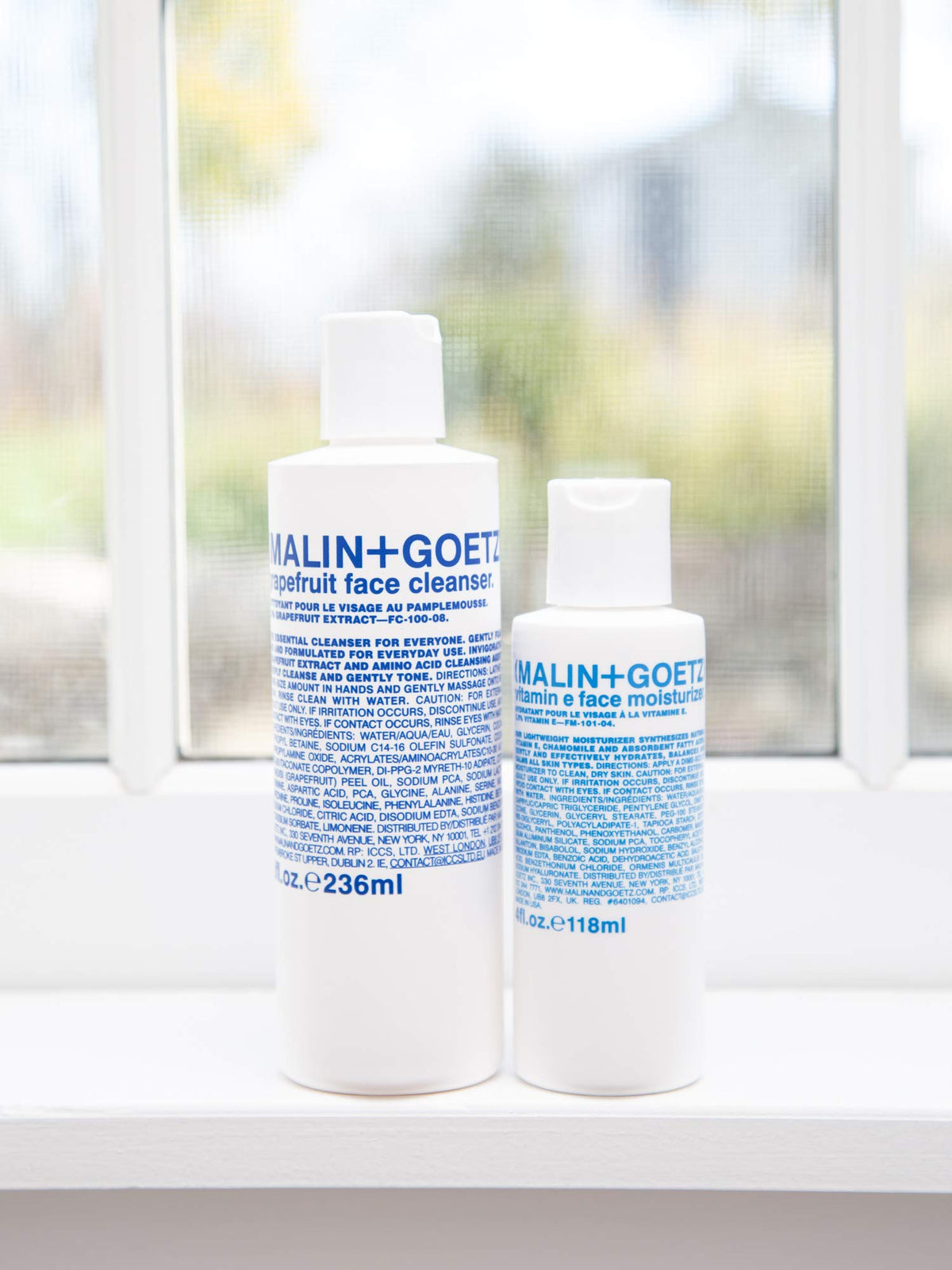 MALIN+GOETZ used as aftershave on male model calming skin