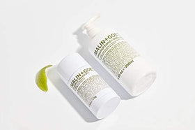 MALIN+GOETZ bottle beside sink emphasizing everyday hand-care convenience