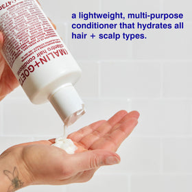 MALIN+GOETZ 16 oz bottle next to common items showing size and value