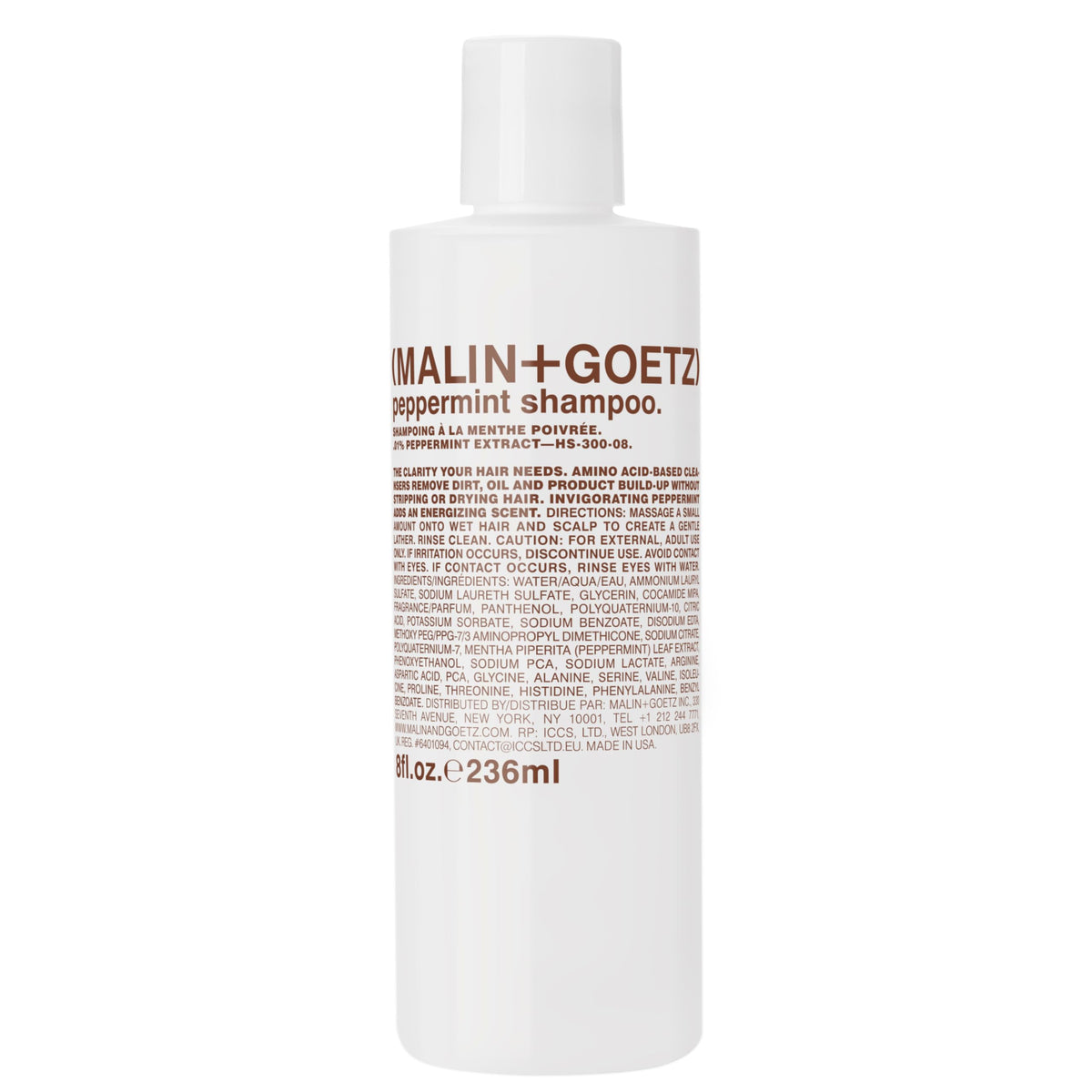 malin+goetz front bottle 8oz showing clean branding and size benefit